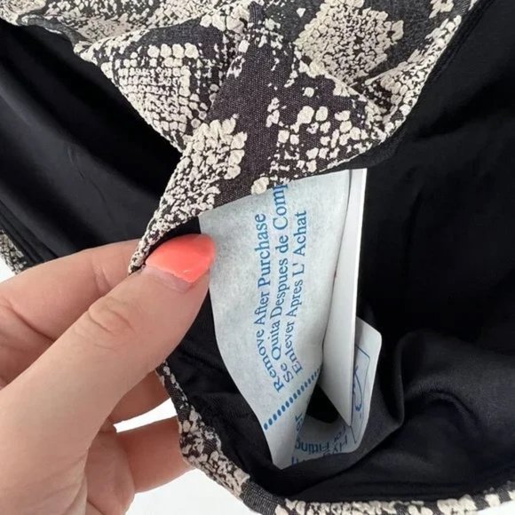 NWT Andie Swim The Riviera Bikini Bottom Textured Snakeskin Size Small S NEW - Picture 6 of 13